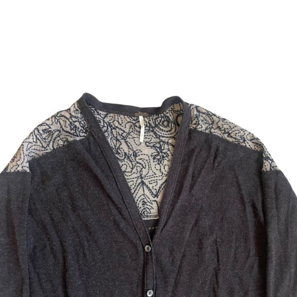 Free People Brown Quincy Yarn Back to You Longline Cardigan Size Small - Picture 4 of 8